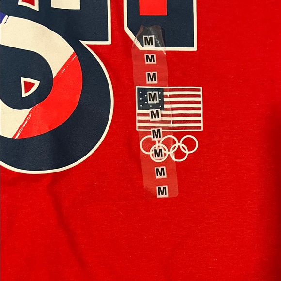 NWT Fanatics Red Team USA Olympics Men's Tee size Medium Bright Red - Picture 7 of 7